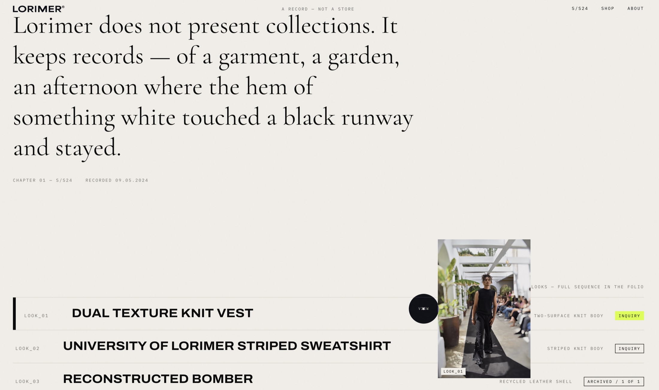 LORIMER — view 3
